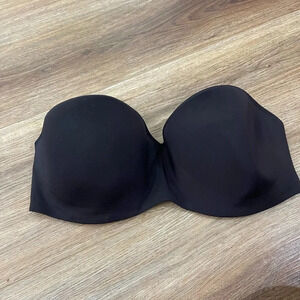 40 E Le Mystere Renaissance 9755 Dream Strapless Bra Black Sexy Push-up
